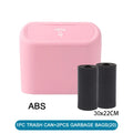 Trash bin (With Lid) Contains 60 (300) Garbage Bags, Small Car Trash Can, SUV Trash Bin, RV Trash Bin, Traveling Leak-Proof Mini Car Accessories