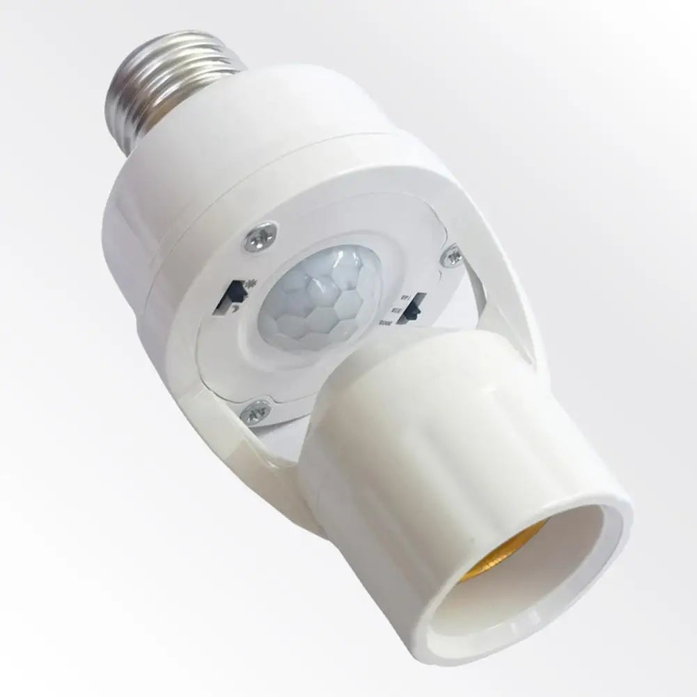 Motion Sensor Lamp Holder PIR  E27 Smart Light Bulb Holder Adapter Auto On/Off Motion Light Socket for Porch Staircase Basement