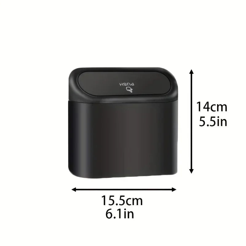 Trash bin (With Lid) Contains 60 (300) Garbage Bags, Small Car Trash Can, SUV Trash Bin, RV Trash Bin, Traveling Leak-Proof Mini Car Accessories