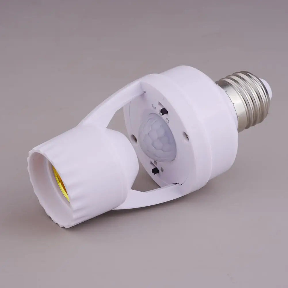 Motion Sensor Lamp Holder PIR  E27 Smart Light Bulb Holder Adapter Auto On/Off Motion Light Socket for Porch Staircase Basement